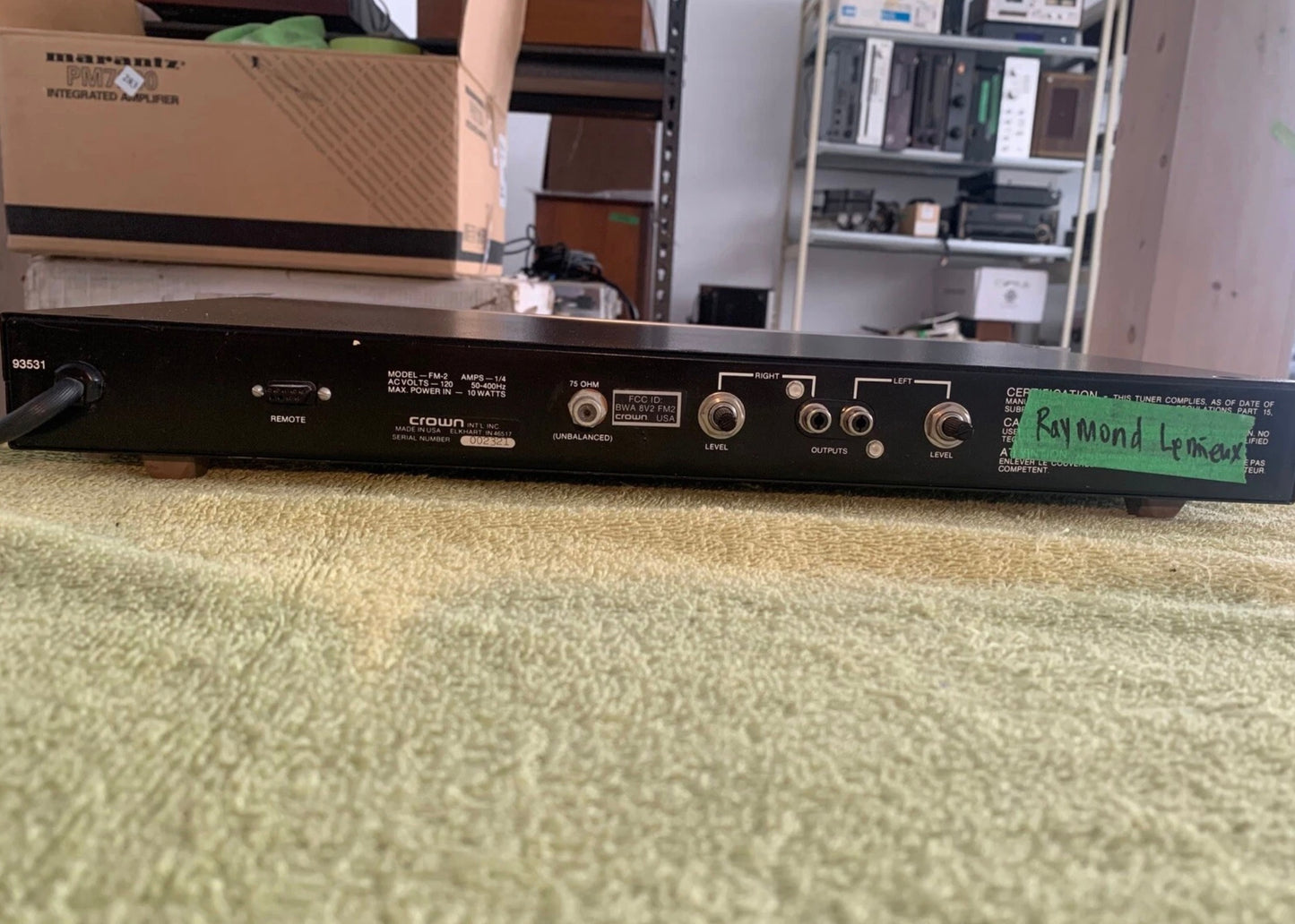 AMCRON CROWN FM 2 VINTAGE FM TUNER