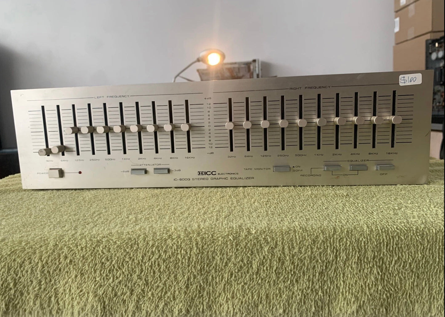 ICC ELECTRONICS IC-600Q STEREO GRAPHIC EQUALIZER