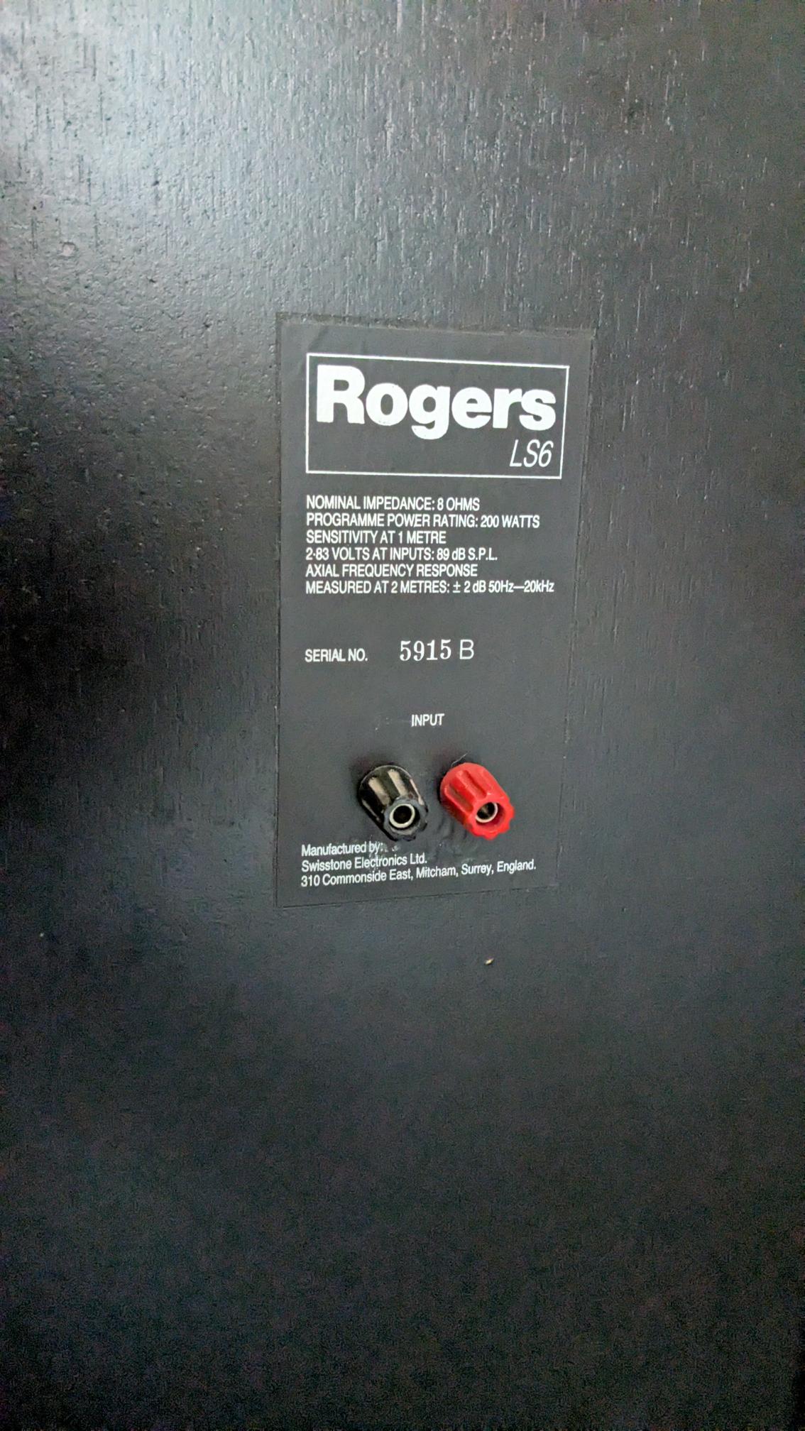 Rogers LS6 speaker bookshelf