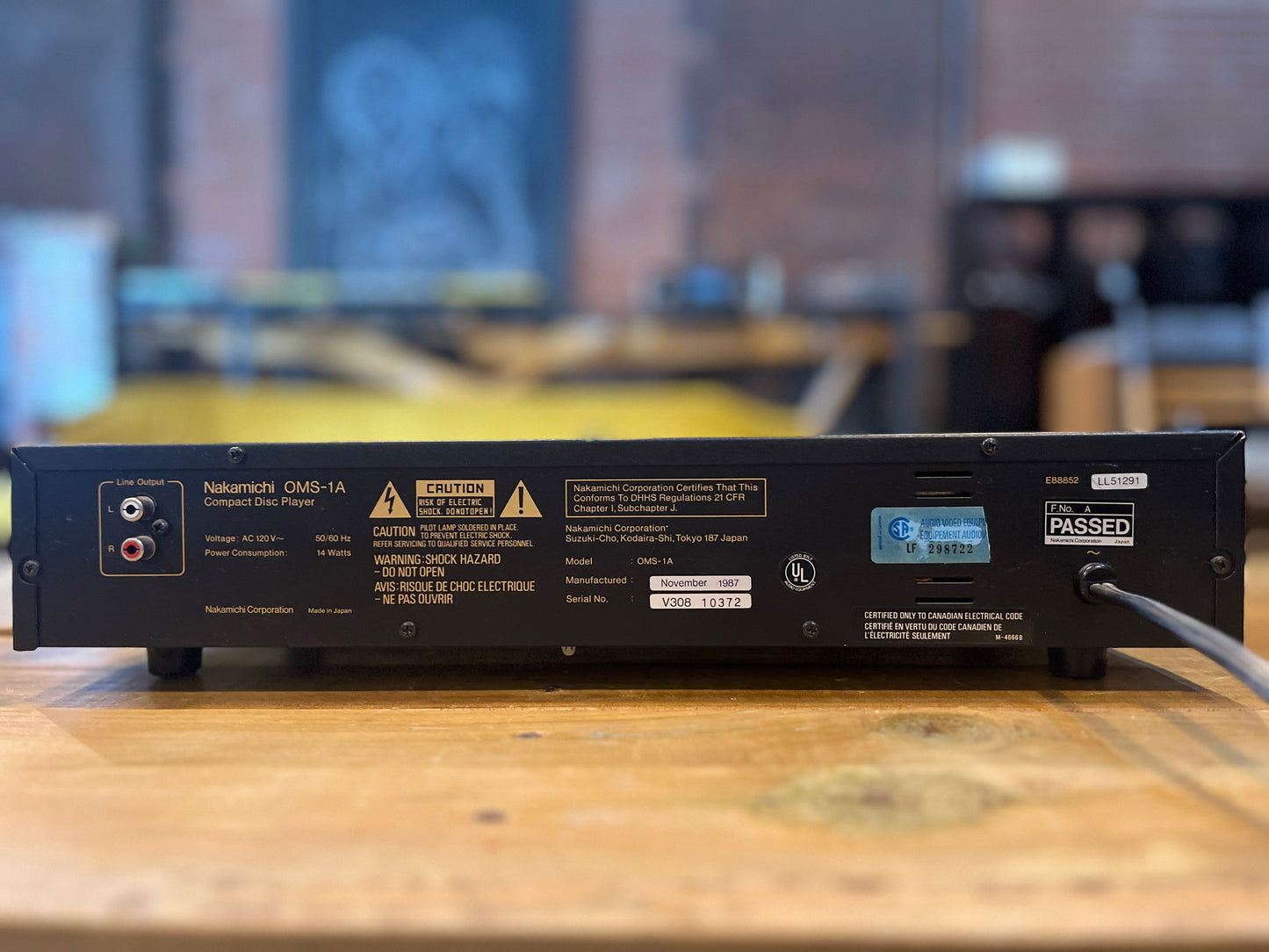 Nakamichi OMS-1A Compact Disc Player