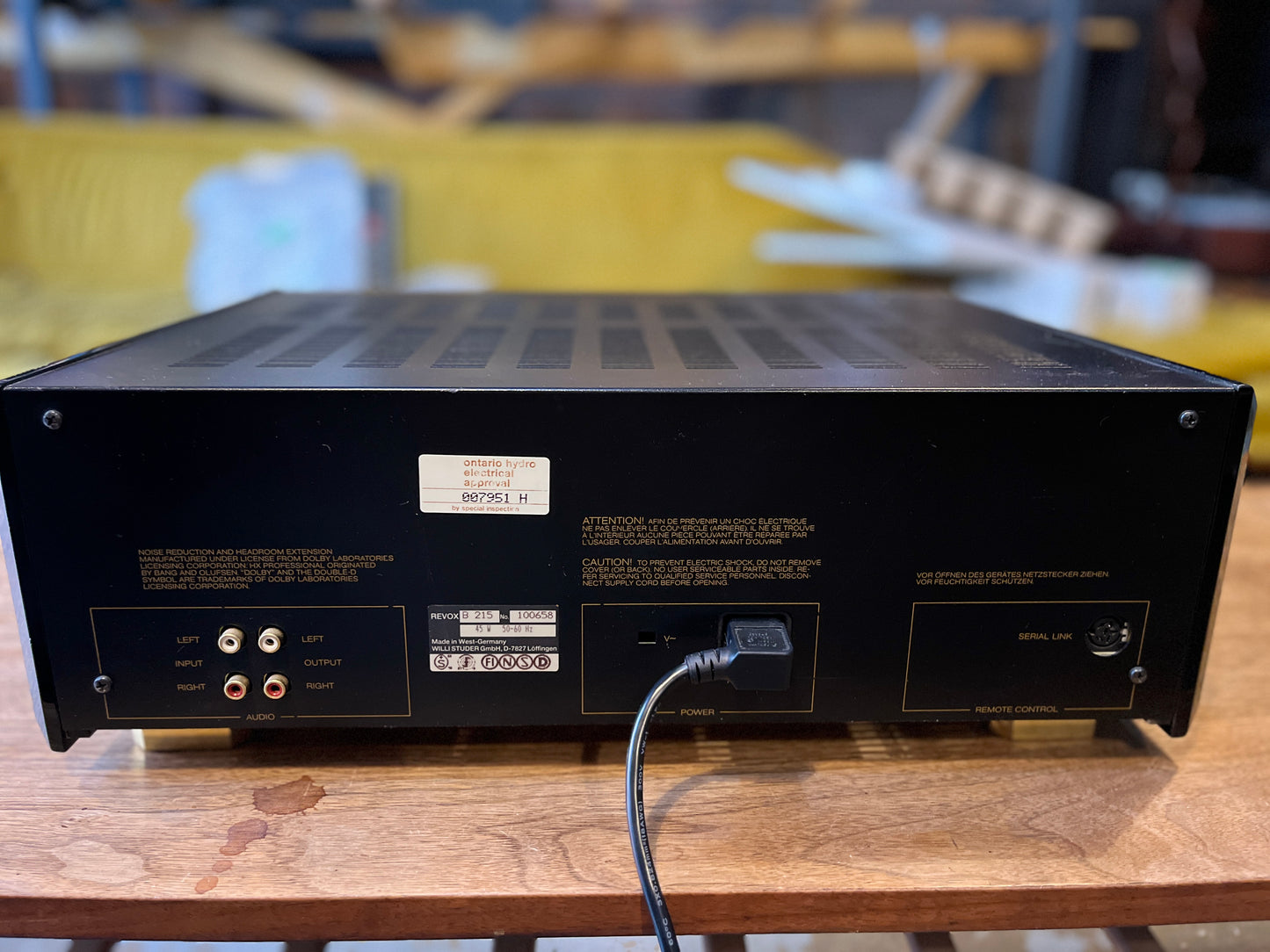 Revox B 215-S Cassette Tape Deck