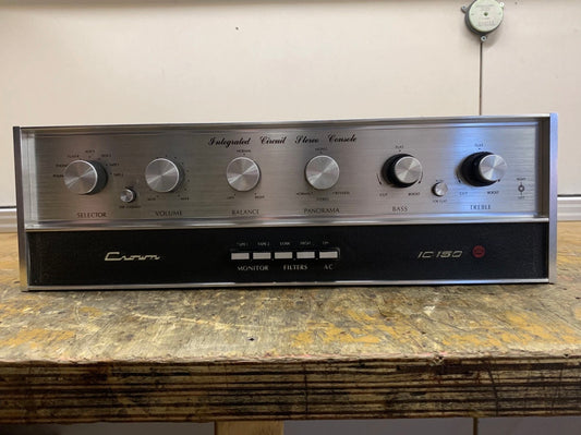 Crown IC150 and D150 Preamp-Power Amp Set Fully Recapped And Repaired