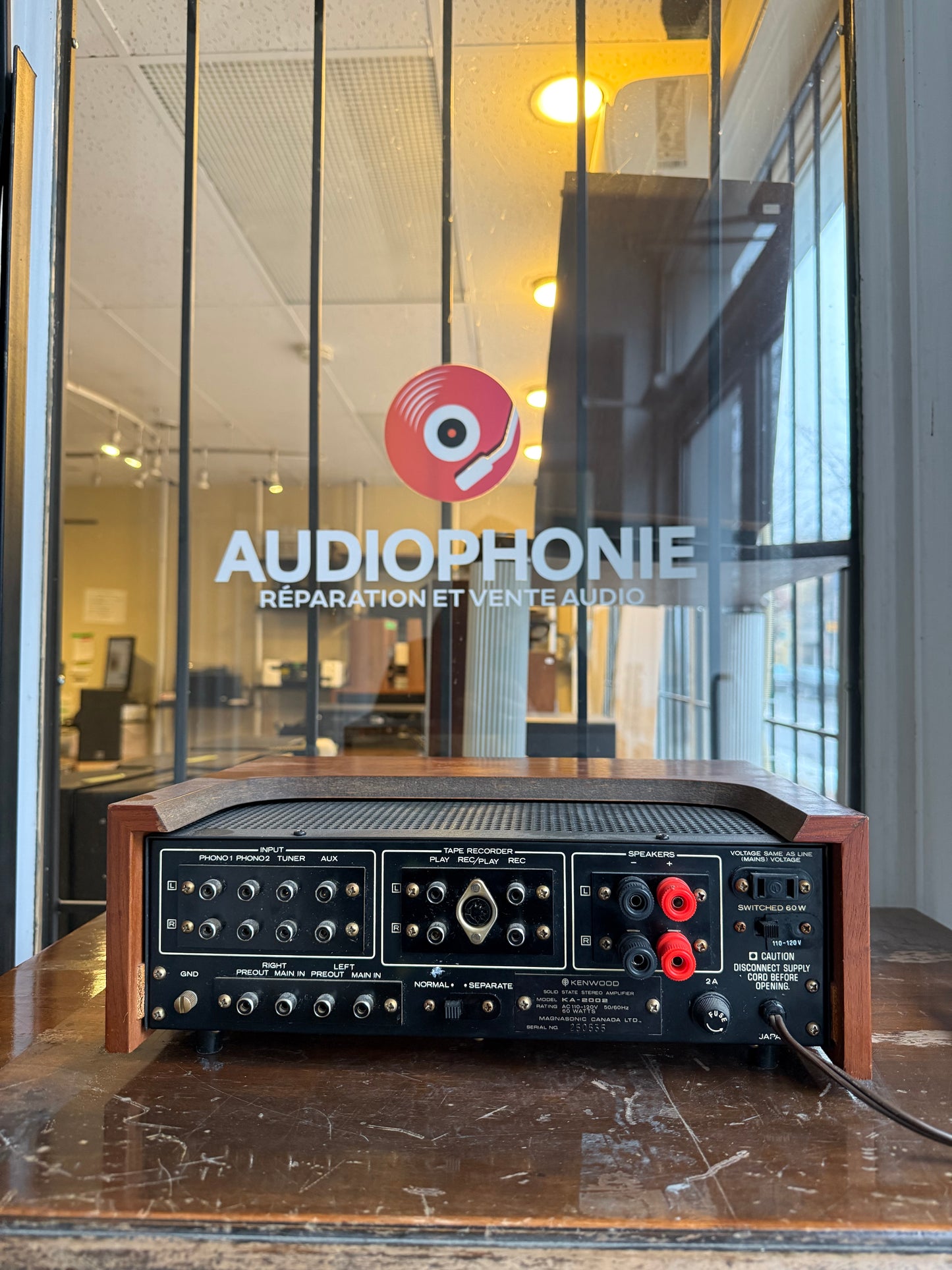 Kenwood KA-2002 Stereo Amplifier / full recap / wooden case