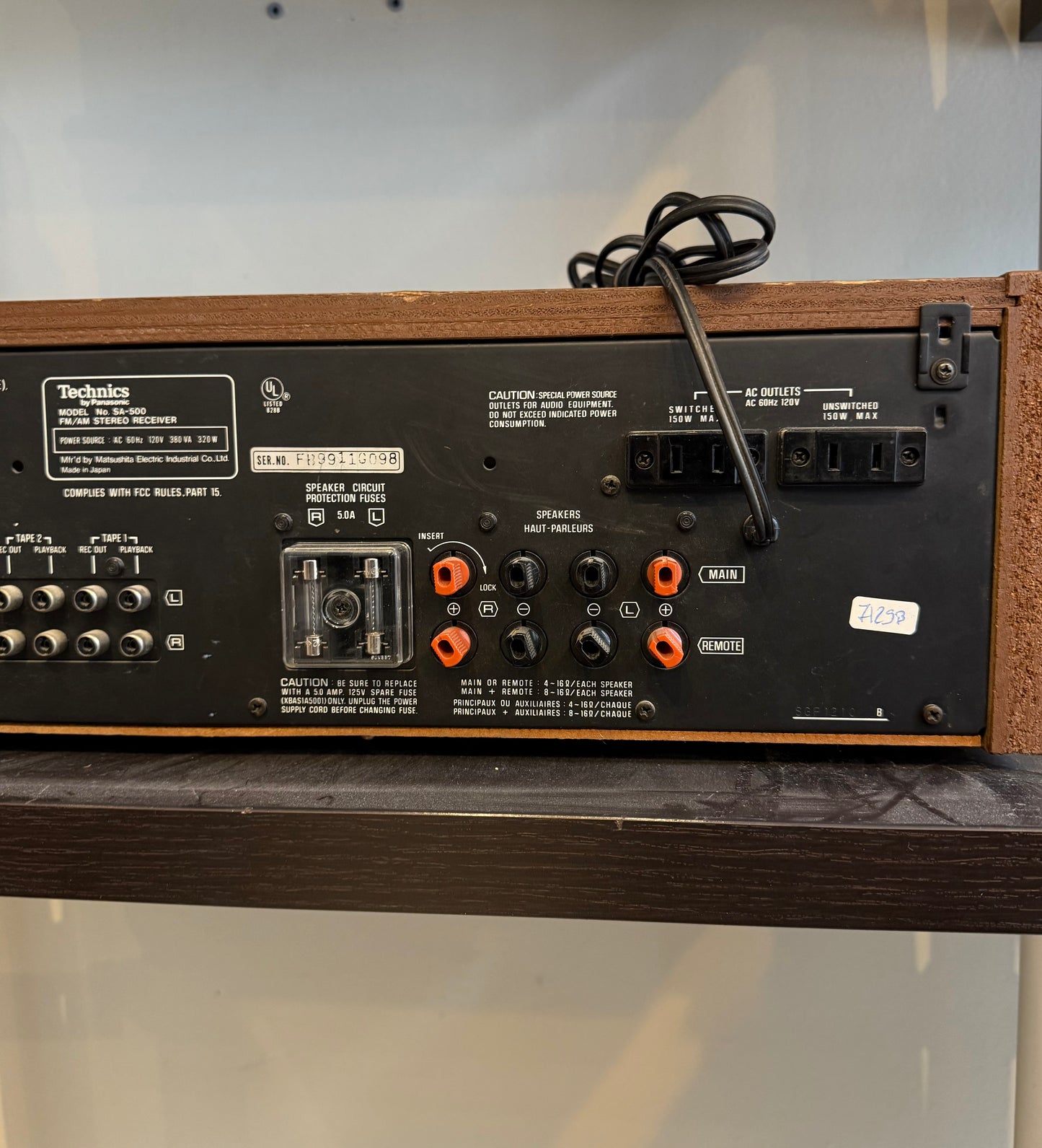 Technics SA-500 Stereo Receiver