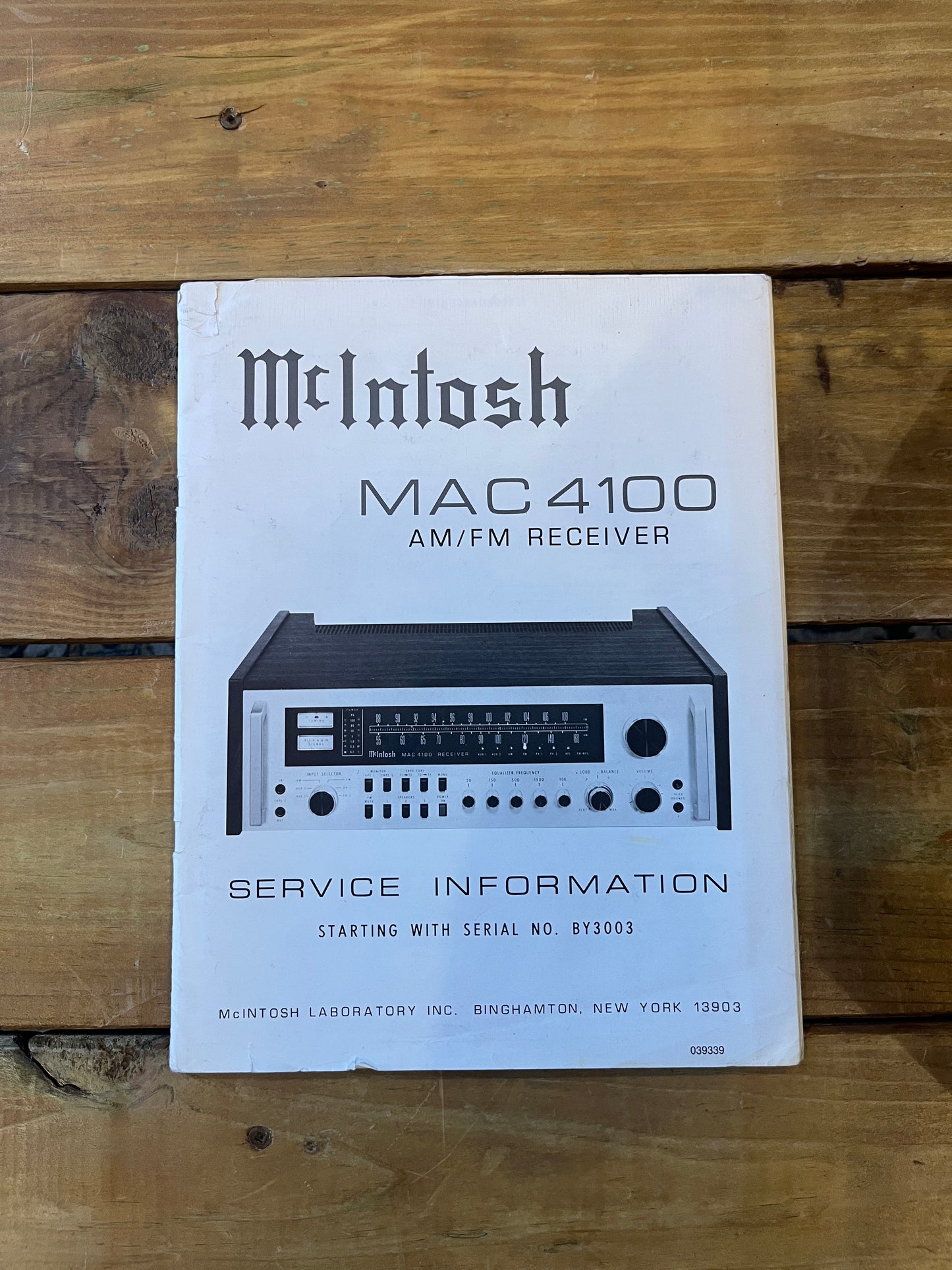 Mcintosh MAC 4100 AM/FM Receiver