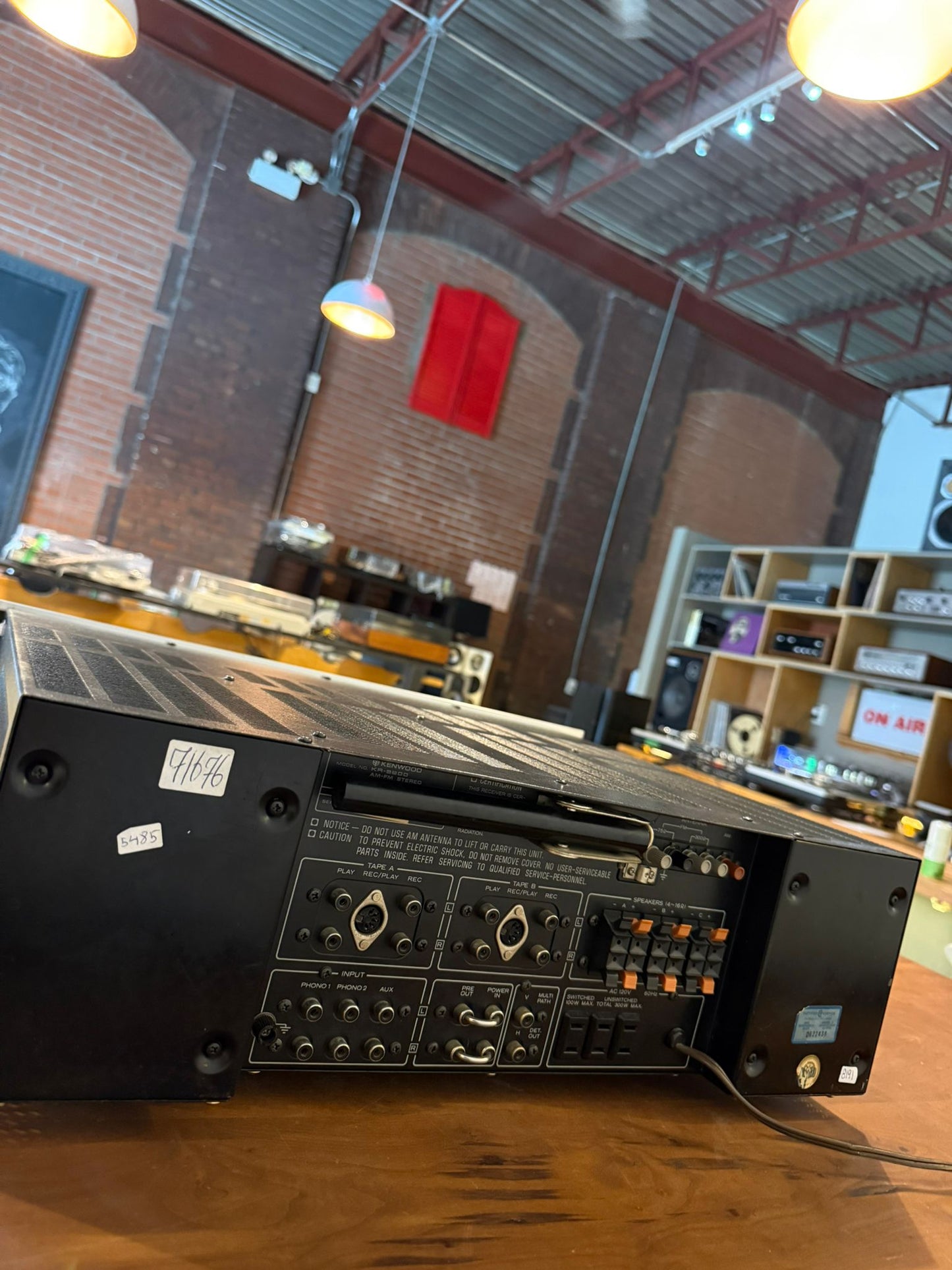 Kenwood AM/FM Stereo Receiver Dual Power Supply