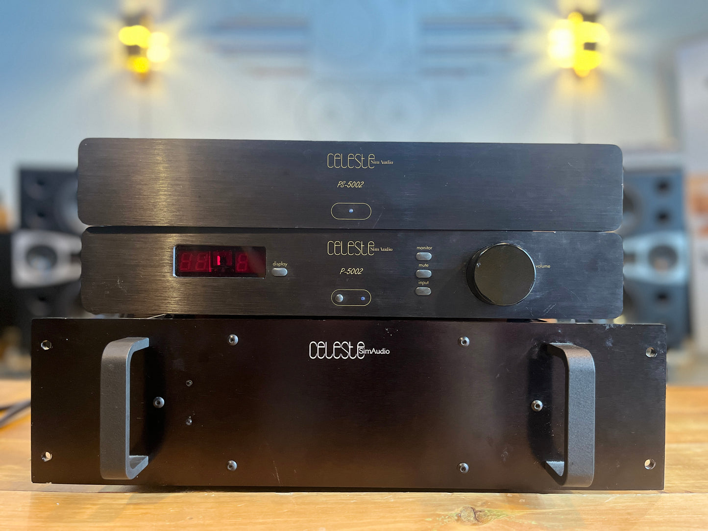 Celeste PS-5002 Pre-amp, 4070p Power Amplifier, P-5002 Power supply Set