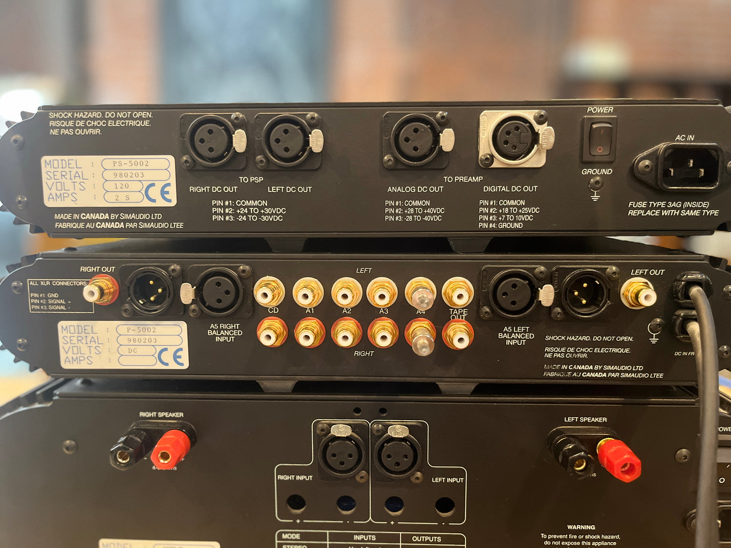 Celeste PS-5002 Pre-amp, 4070p Power Amplifier, P-5002 Power supply Set