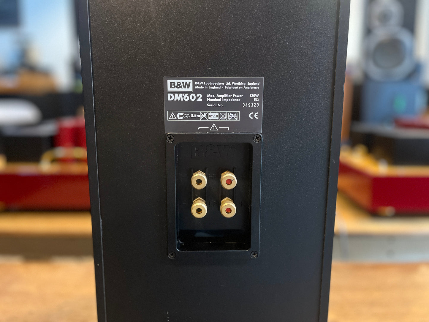 B&W DM 602 Loudspeakers (Newly Re-Foamed Suspensions + New Tweeters)